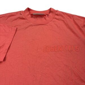 Essentials‎ Fear of God T-Shirt Mens L Pink Coral Short Sleeve Crewneck Cotton